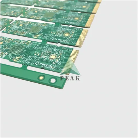 Advanced 8 Layers Optical Module Step Gold Finger Megtron7 High Speed PCB — view 2