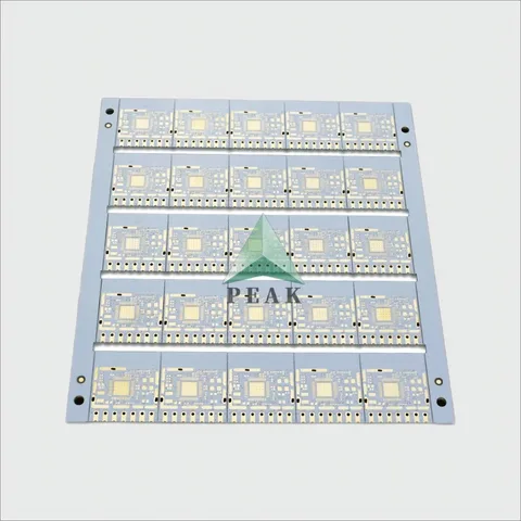 Advanced Double Side Aluminum-Based Plated Half Holes ENIG 1u White PCB — view 3