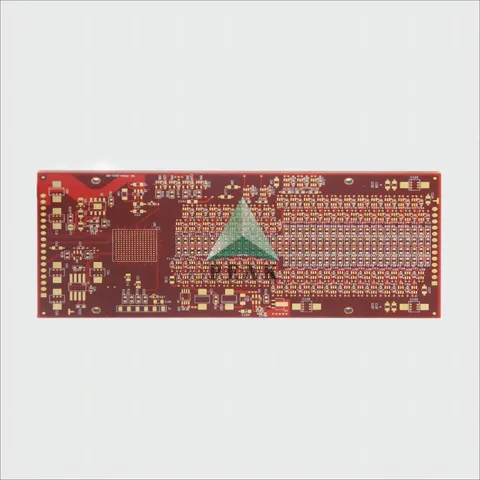 Advanced High Precision (Min.Line Width/Spacing 2.5mil) 6 Layers ENIG 1u Red PCB — view 5