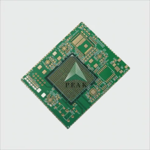 All Around Plated Half Holes Conductive Via Fill (POFV) ENIG 2u 8 Layers PCB — view 4