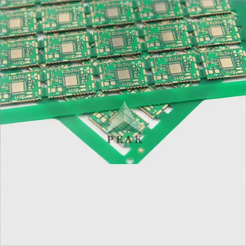 Both Sides Plated Half Holes Small Format 4 Layers ENIG 1u Rigid Green PCB — view 4