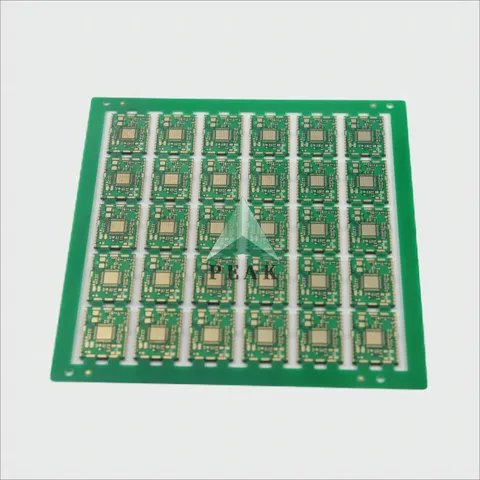 Both Sides Plated Half Holes Small Format 4 Layers ENIG 1u Rigid Green PCB — view 3