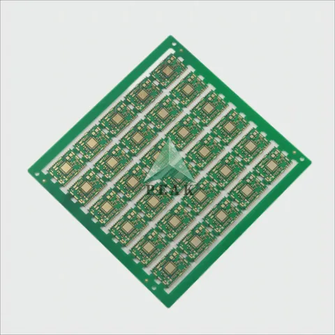 Both Sides Plated Half Holes Small Format 4 Layers ENIG 1u Rigid Green PCB — view 2