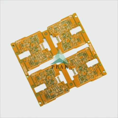 Customized (L1-L2;L2-L3;L3-L4) 4 Layers Yellow Soldermask POFV HDI PCB — view 2
