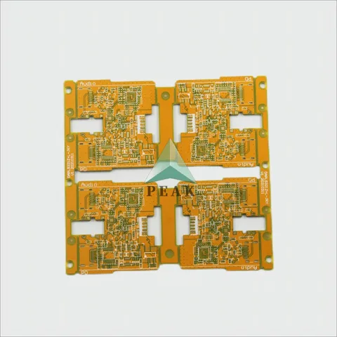 Customized (L1-L2;L2-L3;L3-L4) 4 Layers Yellow Soldermask POFV HDI PCB — view 3