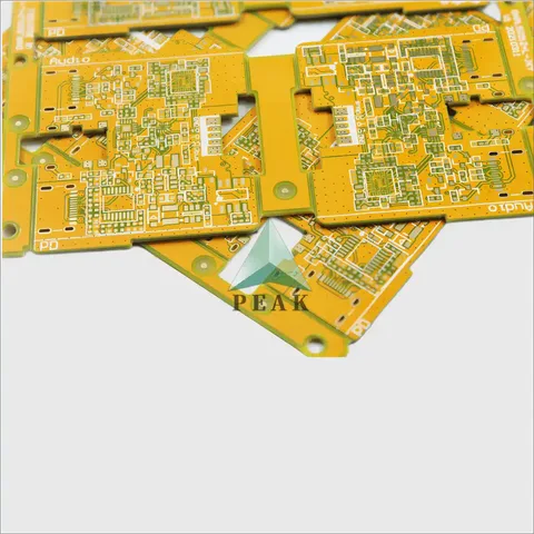 Customized (L1-L2;L2-L3;L3-L4) 4 Layers Yellow Soldermask POFV HDI PCB — view 4