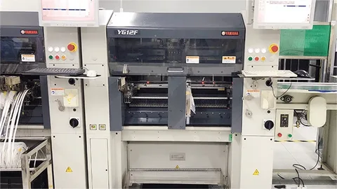 YAMAHA SMT placement machine on the PEAK PCB assembly line