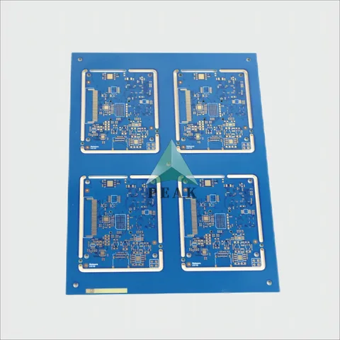 High TG ISOLA 370HR 8 Layers Buried Via(L4-L5) Edge Plating Blue HDI PCB — view 2