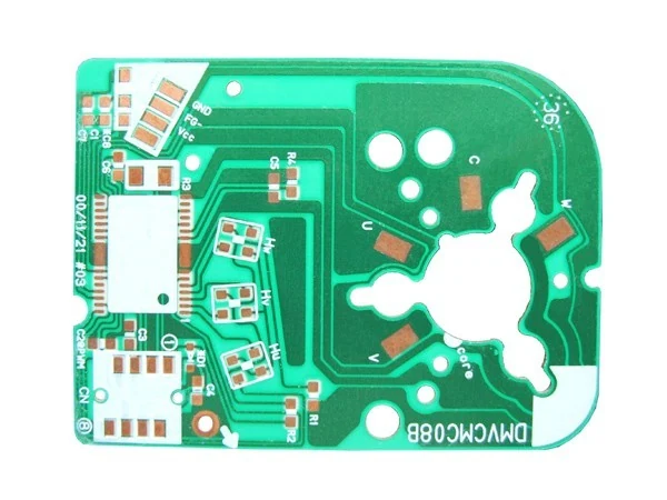 Single sided aluminium PCB with profiled outline and OSP finish for a motor driver circuit