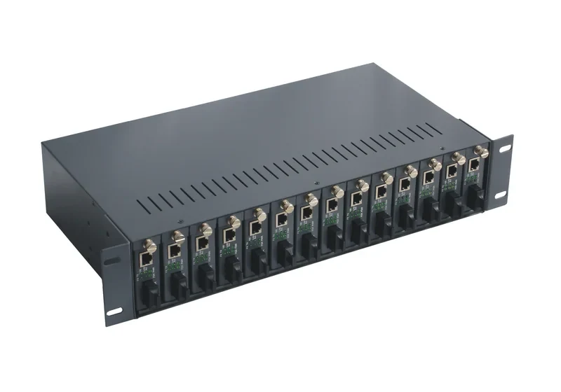 14 Media Converter Rack - Fiber Optic Media Converter manufactured by Ever Expresslink Limited
