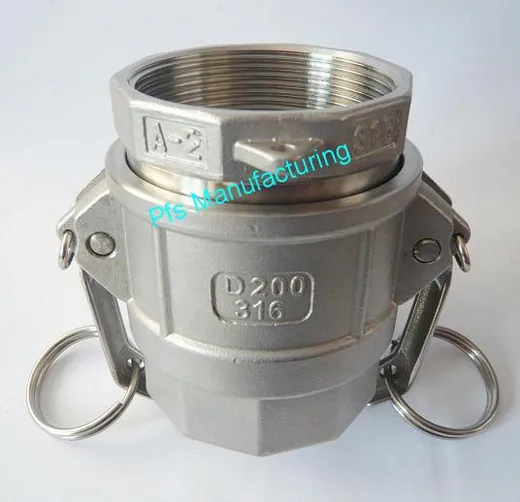 SS316 Camlock coupling A+D