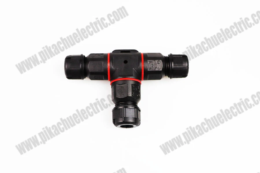 Waterproof connector with sealed housing and cable entry point