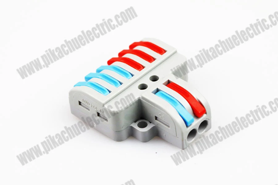 Pack of wiring quick connectors with printed brand and colour options