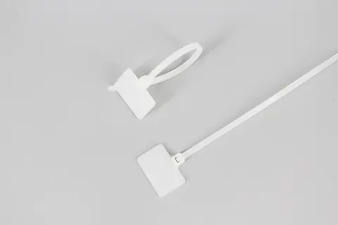 DM-3*100MKT High Quality white Nylon PA66 Wire Marker plastic Cable Ties Tag