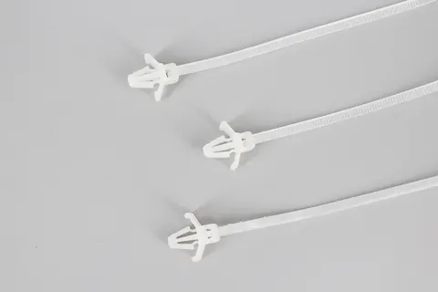3*100mm white and black TS 16949 Auto Industry accessories push mounted nylon cable ties