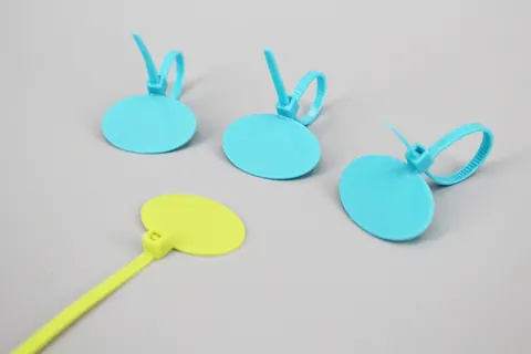 3*90mm customized marker ID cable ties numbered chicken ties with oval board