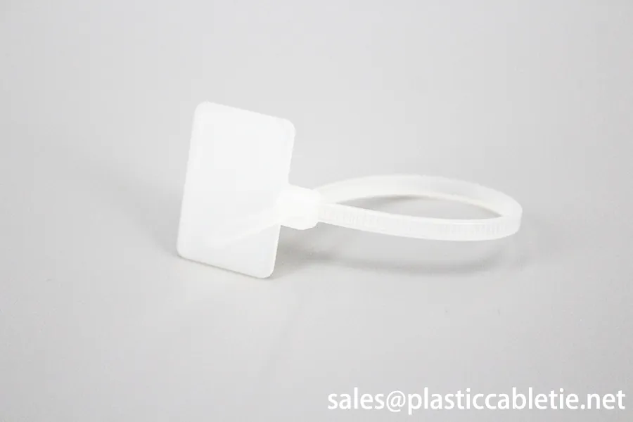DM-3*100MKT High Quality white Nylon PA66 Wire Marker plastic Cable Ties Tag