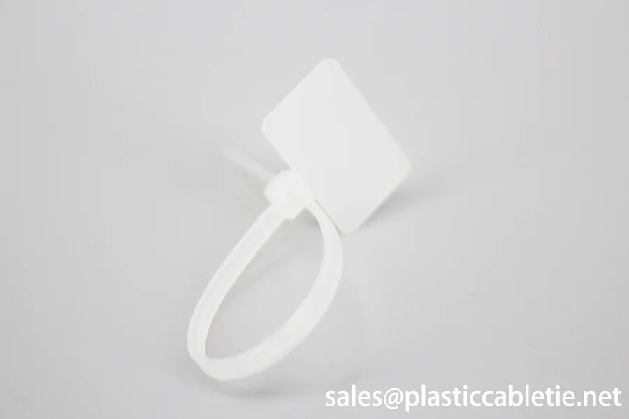 DM-3*100MKT High Quality white Nylon PA66 Wire Marker plastic Cable Ties Tag