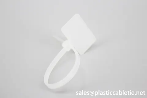 DM-3*100MKT High Quality white Nylon PA66 Wire Marker plastic Cable Ties Tag view 2