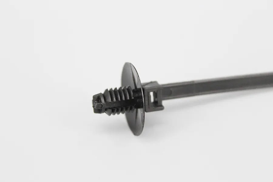 170mm black Car accessories spiral push mounted nylon cable ties