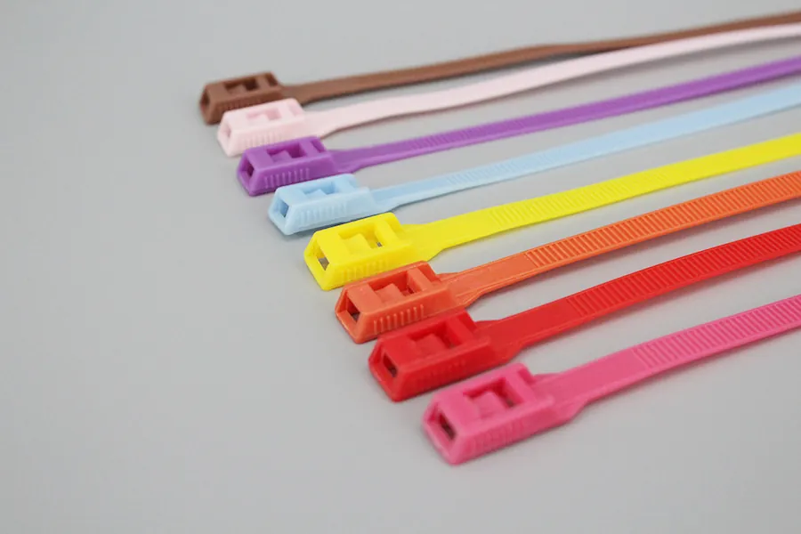 DM-8*350TQ red blue yellow pink orange color plastic playground equipment cable ties accessories
