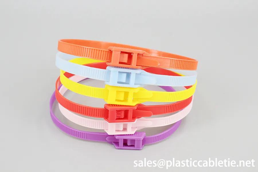 DM-8*350TQ red blue yellow pink orange color plastic playground equipment cable ties accessories