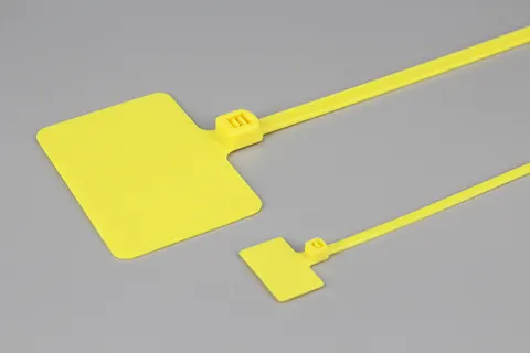 DEMOELE 7*360mm 7*290mm custom colorful large size lable tag flag cable ties marker with 75*50mm tag
