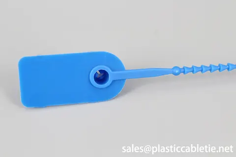 DEMOELE 215mm length Colorful strip seal PP material identification security seal cable ties with logo and numbered print view 5