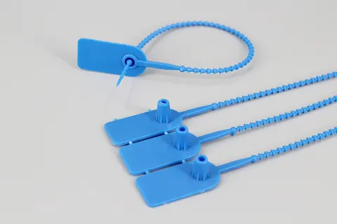 DEMOELE 215mm length Colorful strip seal PP material identification security seal cable ties with logo and numbered print