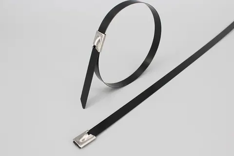 201 304 316 PVC coated Stainless steel cable ties-ball self locking