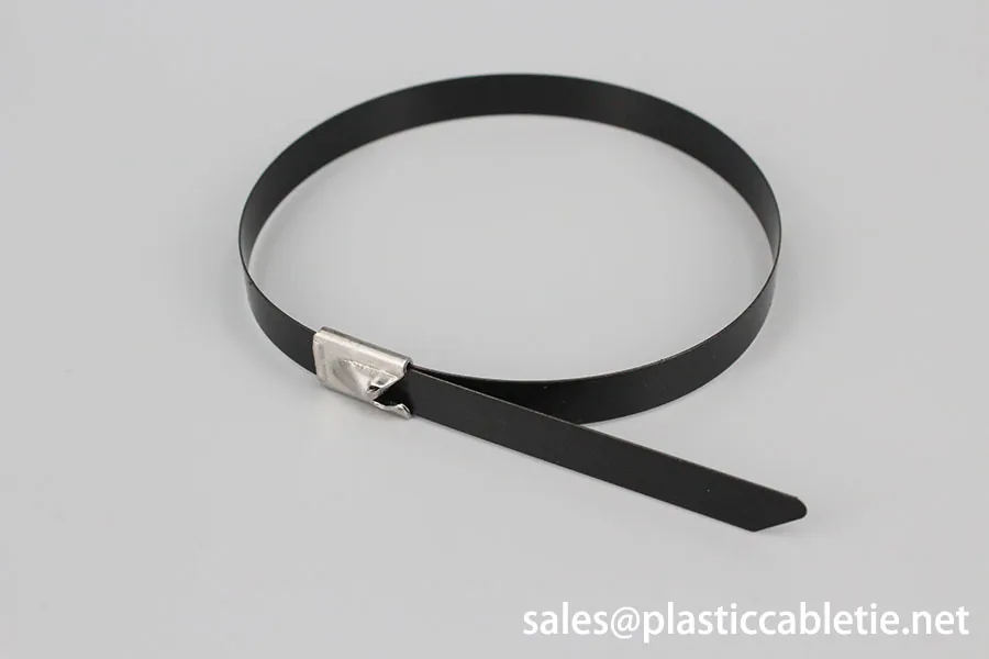 201 304 316 PVC coated Stainless steel cable ties-ball self locking