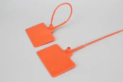230mm length Colorful strip seal PP material Medium Duty Pull Tight Security Seal with Barcode