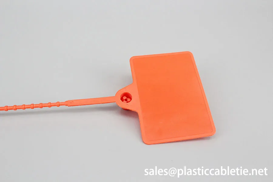 230mm length Colorful strip seal PP material Medium Duty Pull Tight Security Seal with Barcode