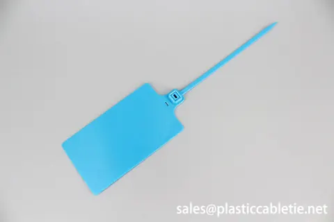 DM-4*255MKT PP material identification security seal cable ties with big tag marker view 4