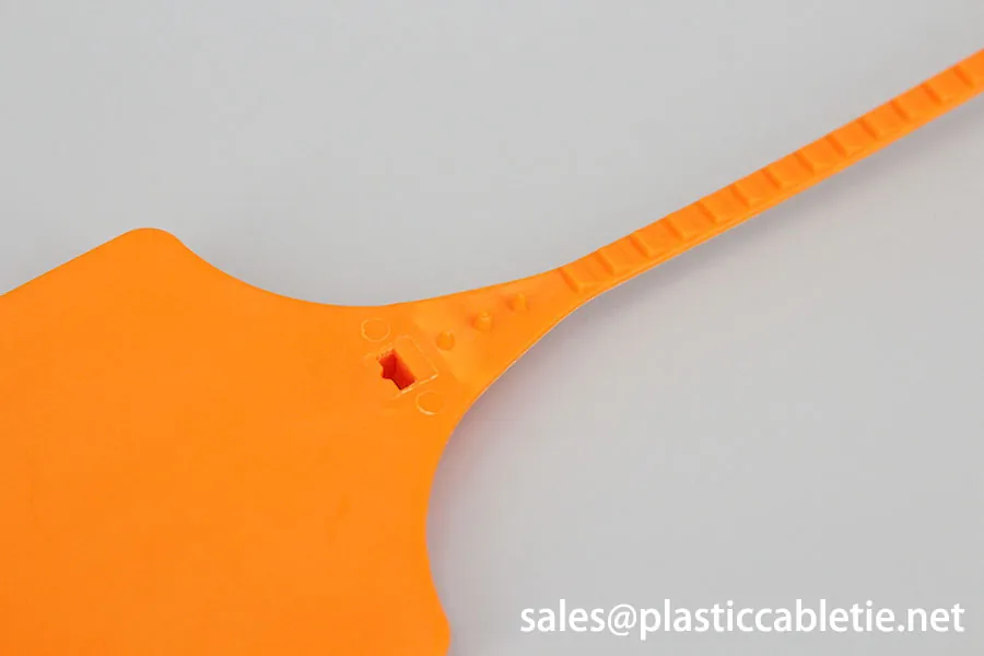 DM-5*250MKT length Colorful strip seal PP material identification security seal cable ties with logo and numbered print