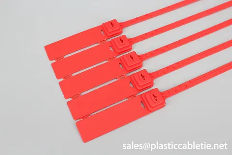 Elongated 90x23mm size tag Tamper-Evident Seals Trailer Seals Truck Seal custom Indicative Seals view 4