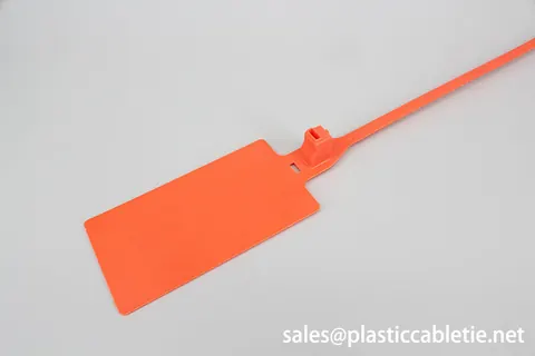 DEMOELE DM-7.2*418MKT Heavy Duty Pull Tight Security Seal with big tag label view 2