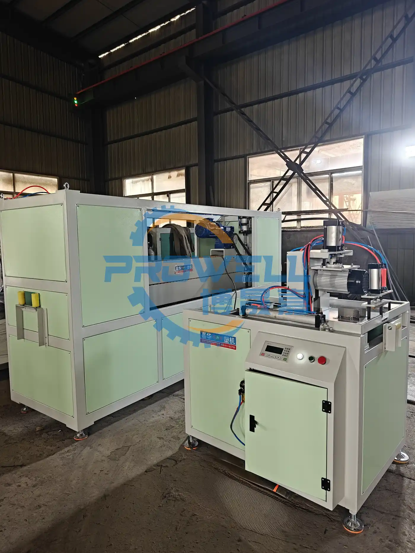 Glass Fiber Reinforced Rebar FRP Support anchor pultrusion Production Line Rubber Type Traction Machine and Cutting Machine
