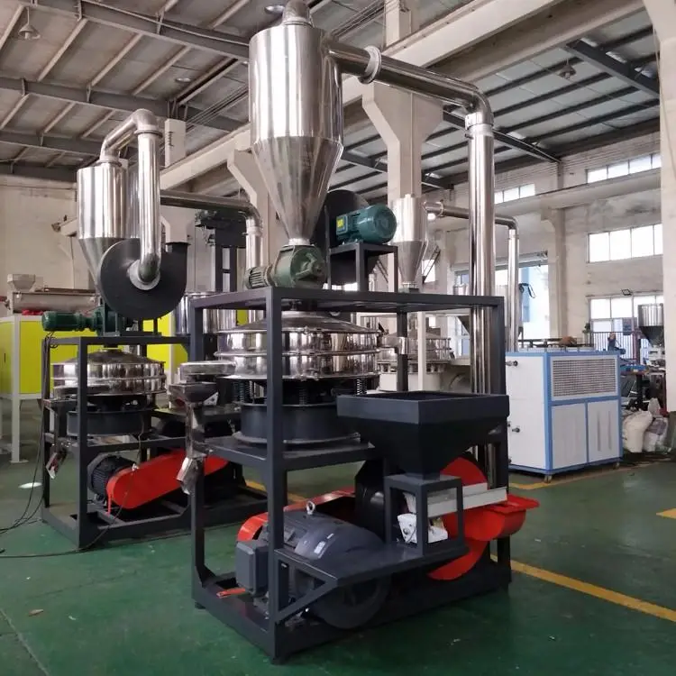 Plastic PVC PE Pulverizer Plastic Material Flakes Pellets Milling Machine