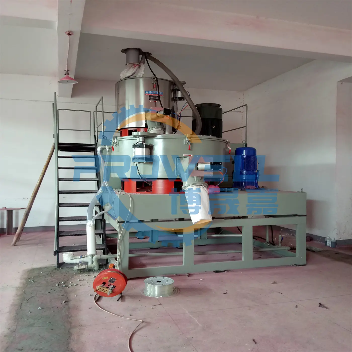 Plastic PVC Powder Mixer High Speed Mixing Unit