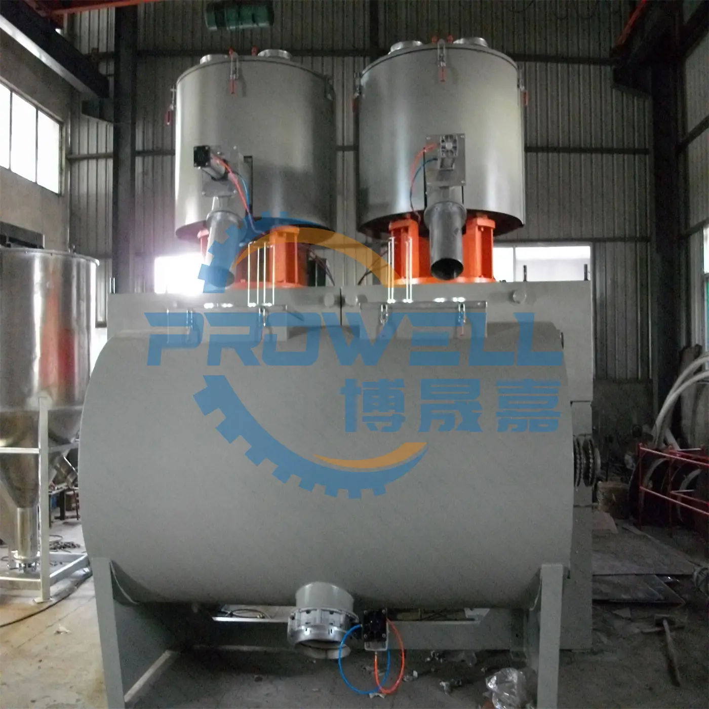 PVC Mixer SHR-800*2/4000 Horizontal High Speed Mixing Unit