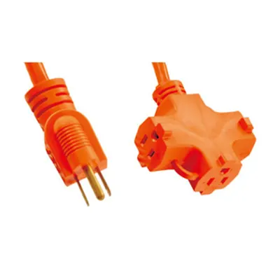 (5)NEMA 5-15P wiht 3 outlet power cord product photo