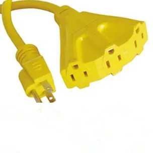 (6)NEMA 5-15P with 3 outlet - Outdoor Extension Cords from Ningbo Jianuo Electronic