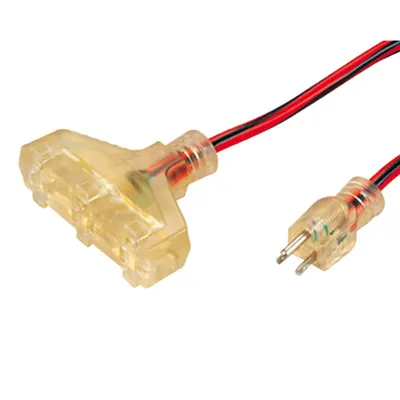(9)NEMA 5-15P with 3 Outlet power cord product photo