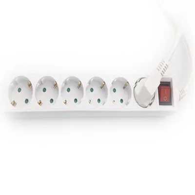 6 outlet with switch power cord product photo