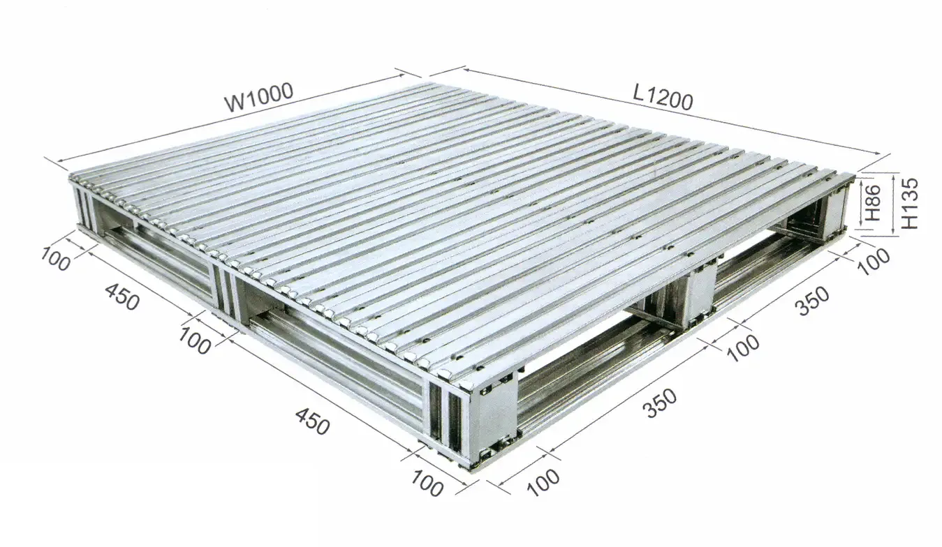403 Grid Dismountable Pallet with Full Surface Covered made by Prometal Hardware