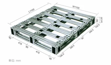 406 grid dismountable pallet