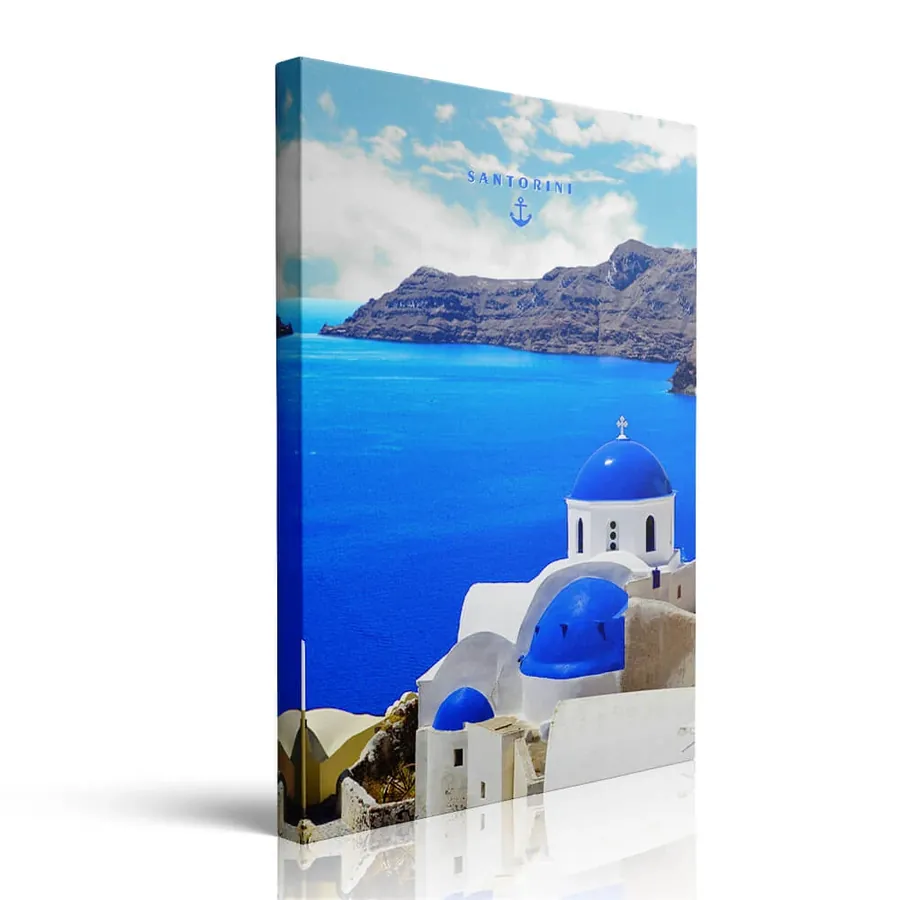 Three Bells Of Fira printed on canvas by Pveror Art