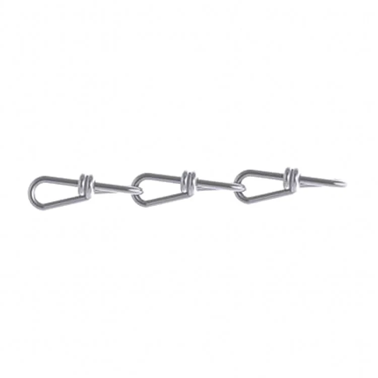 A close-up of a twisted wire strand with three diamond-shaped barbs, likely a piece of barbed wire