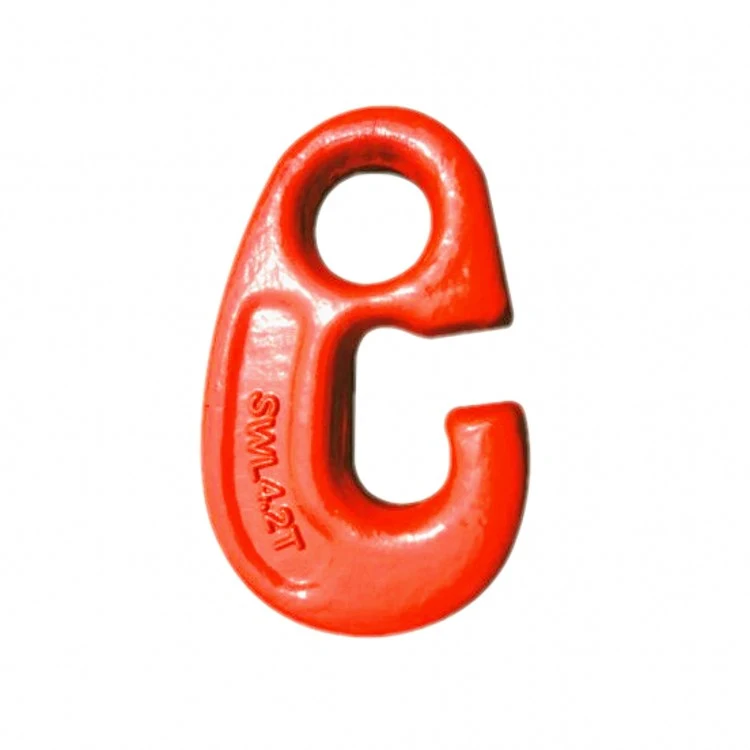 Red G80 Viking G Hook with SML 4.2T stamped on a white background